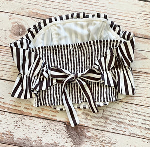 Black Striped Candy Cane Top