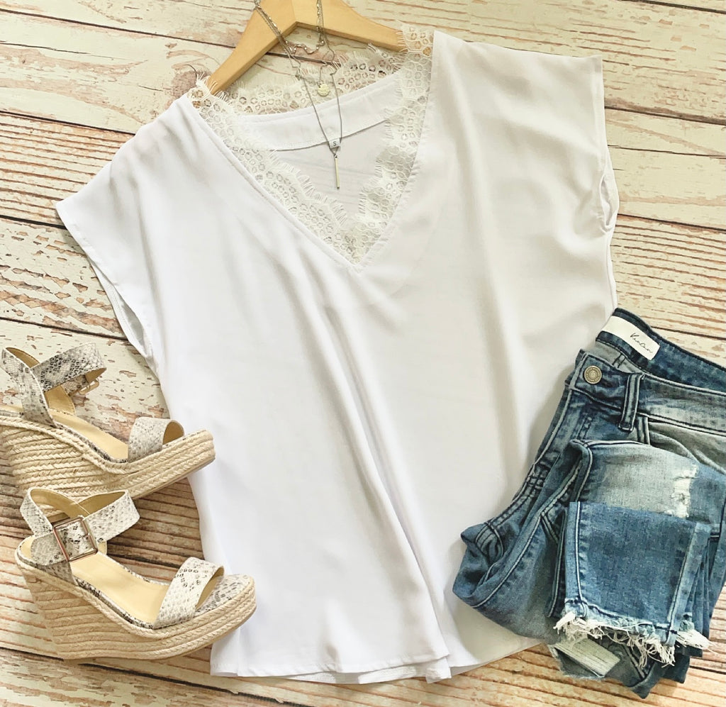 Working Girl Top in White