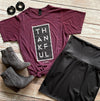 Thankful Tee in Cranberry