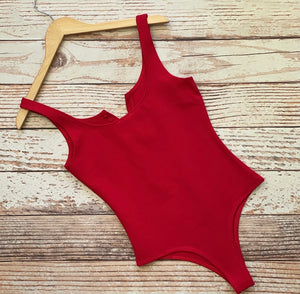 I’m All Yours Bodysuit in Red