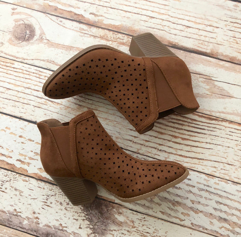 Cali Perforated Bootie